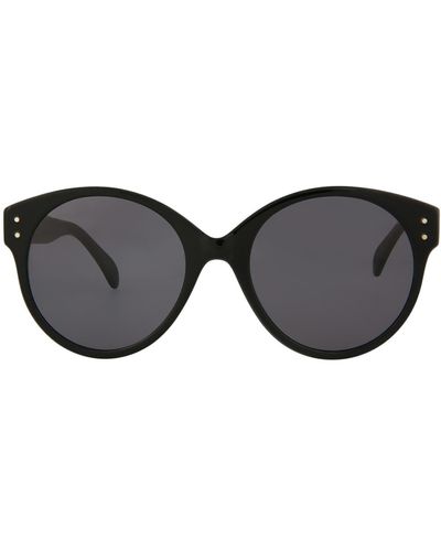 Alaïa 54mm Round Sunglasses - Black