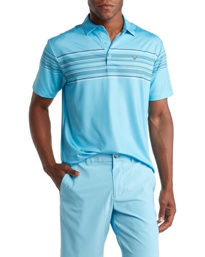 Callaway Golf® Mosaic Stripe Polo - Blue