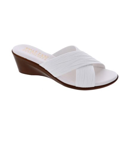 Italian Shoemakers Kenny Wedge Slide Sandal - White