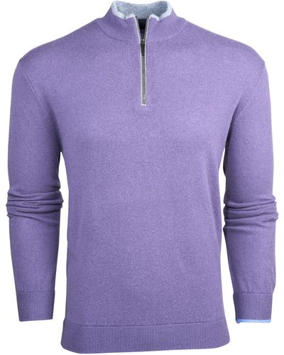 Greyson Sebonack Quarter-zip Pullover - Purple