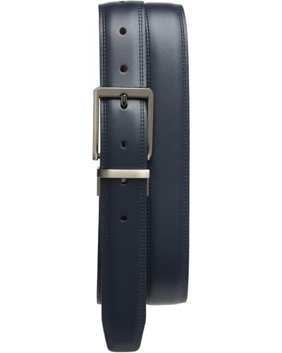 Original Penguin Reversible Leather Belt - Blue