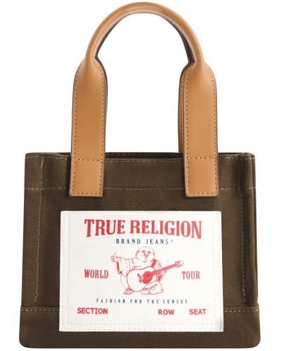True Religion Mini Twill Tote Bag - Green