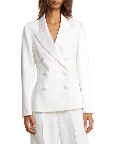 Ted Baker Astaa Double Breasted Blazer - White