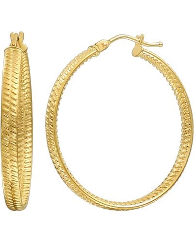 Bony Levy 14k Gold Hoop Earrings - Metallic