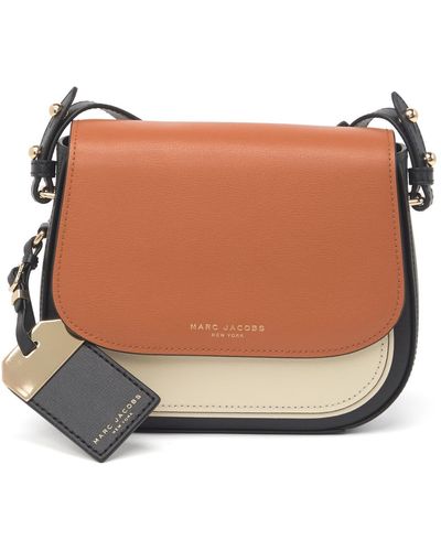 Marc Jacobs Mini Rider Leather Crossbody Bag - Brown