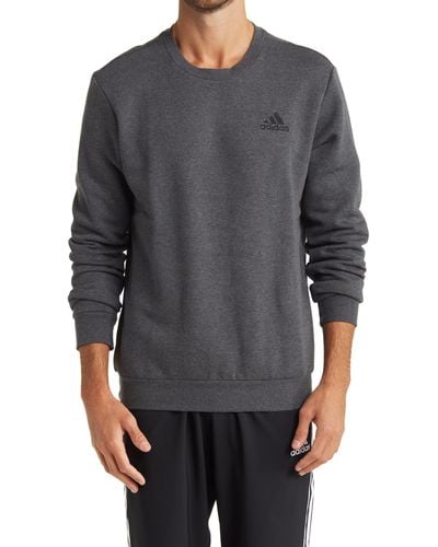 adidas Feel Cozy Pullover Fleece Sweatshirt - Gray