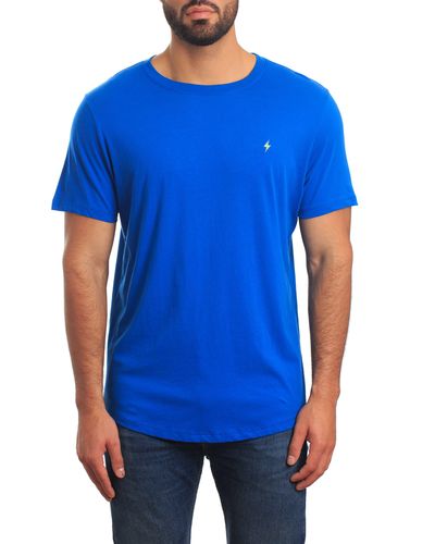 Jared Lang Peruvian Cotton Crewneck T-shirt - Blue