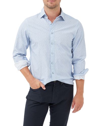 Rodd & Gunn Arran Bay Cotton Button-up Shirt - Blue