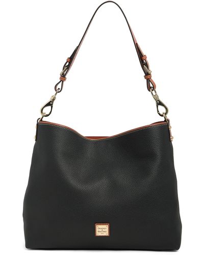 Dooney & Bourke Extra Large Courtney Leather Shoulder Bag - Black