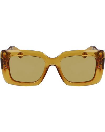 Lanvin Babe 52mm Square Sunglasses - Yellow