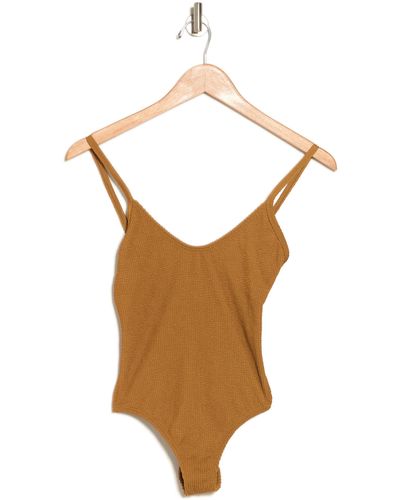 VYB Crinkle One-piece Swimsuit - Brown