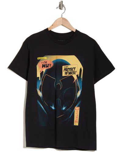Merch Traffic Wu Tang Clan Cotton Graphic T-shirt - Black