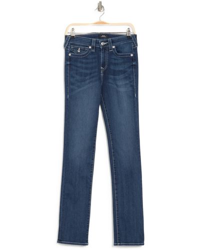 True Religion True Religion Billie Flap Pocket Jeans In Dark Wash At Nordstrom Rack - Blue