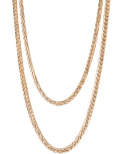 Nordstrom 2-pack Herringbone Chain Necklaces - White