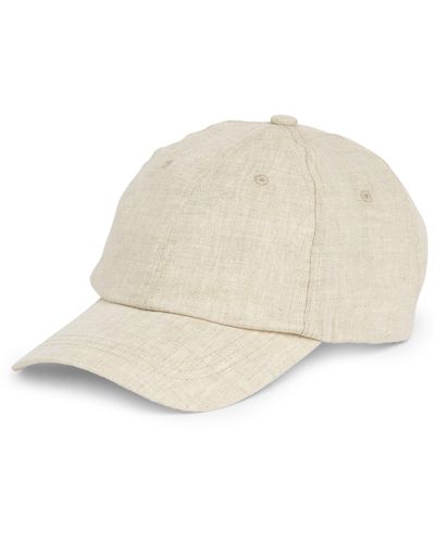 Melrose and Market Linen Baseball Cap - Natural