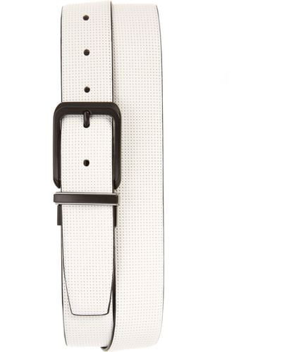 PGA TOUR Faux Leather Belt - White