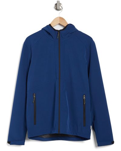 Hawke & Co. Softshell Flex Hood Jacket - Blue