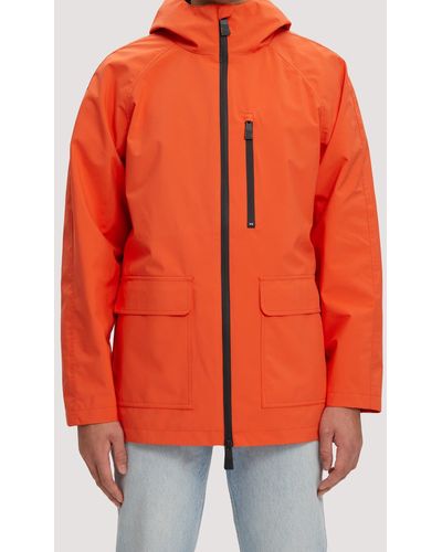 Noize Oliver Water Resistant Hooded Jacket - Orange