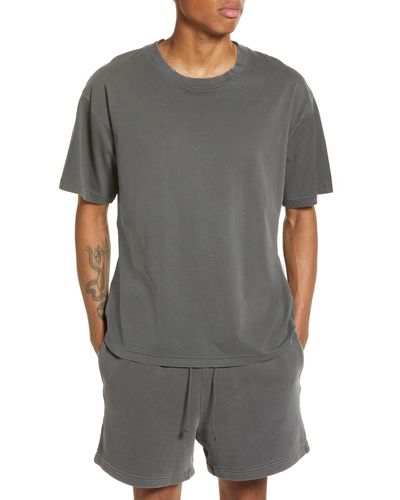 Elwood Core Oversize Organic Cotton Jersey T-shirt - Gray