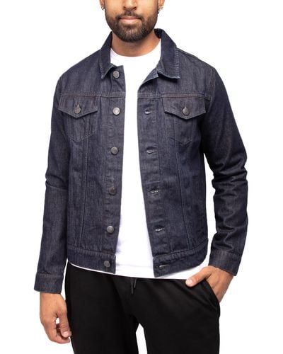 Xray Jeans Slim Washed Denim Jacket - Blue