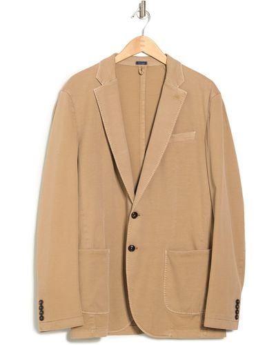 Peter Millar Riva Garment Dyed Notch Collar Blazer Jacket - Natural