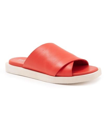 Softwalk Kara Slide Sandal - Red