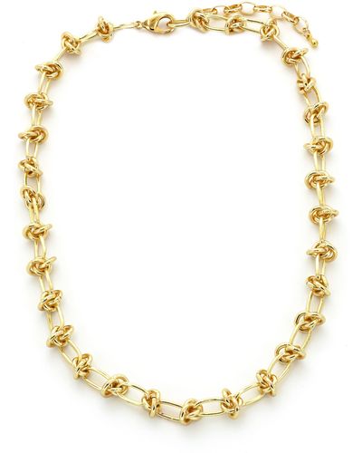 Panacea Knotted Link Necklace - Metallic