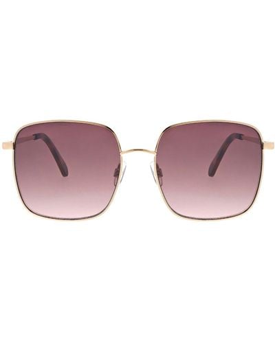 BCBGMAXAZRIA 57mm Oversize Metal Frame Sunglasses - Purple