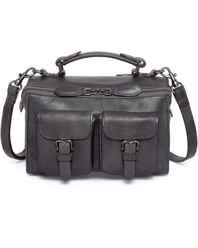 Old Trend Las Luna Leather Crossbody Bag - Gray