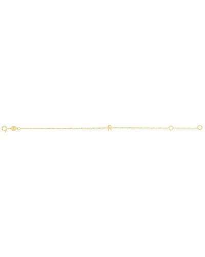 KARAT RUSH 14k Gold Initial R Bracelet - Yellow