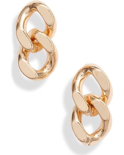 THE KNOTTY ONES Curb Chain Earrings - Metallic