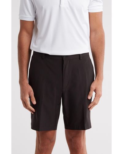 Greg Norman Flat Front Golf Shorts - Black
