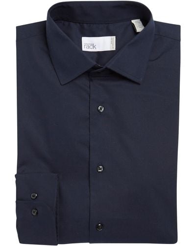 Nordstrom Non-iron Traditional Fit Shirt - Blue