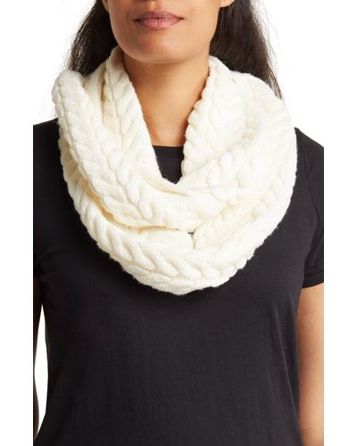 Cole Haan Wishbone Cable Infinity Scarf - Black
