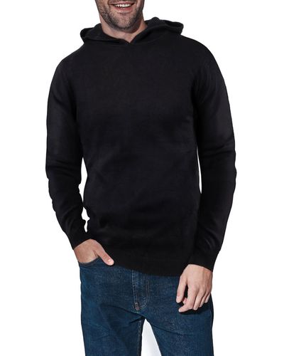 Xray Jeans Core Knit Pullover Hoodie - Black