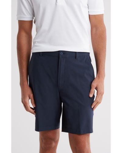 Greg Norman Flat Front Golf Shorts - Blue