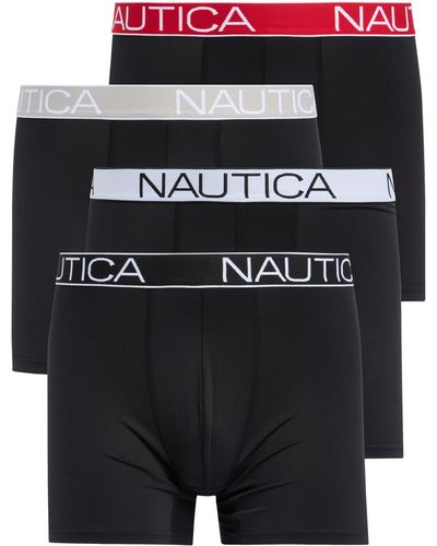 Nautica 4-pack Micro Boxer Briefs - Black