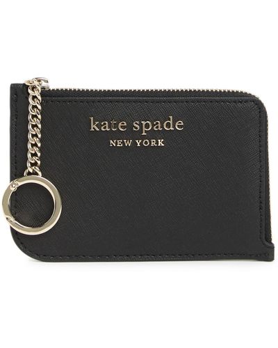 Kate Spade Cameron Medium L-zip Card Holder - Black