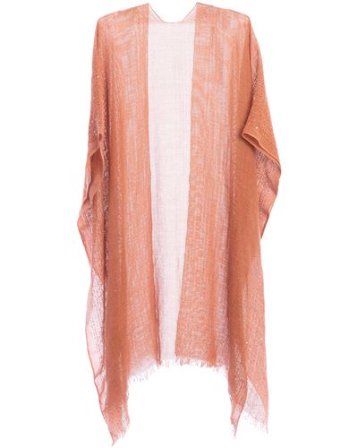 Saachi Sequin Embellished Ruana - Pink