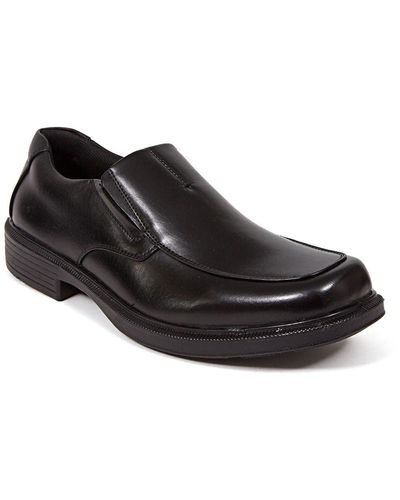 Deer Stags Coney Dress Casual Memory Foam Cushioned Comfort Slip-on Loafer - Black