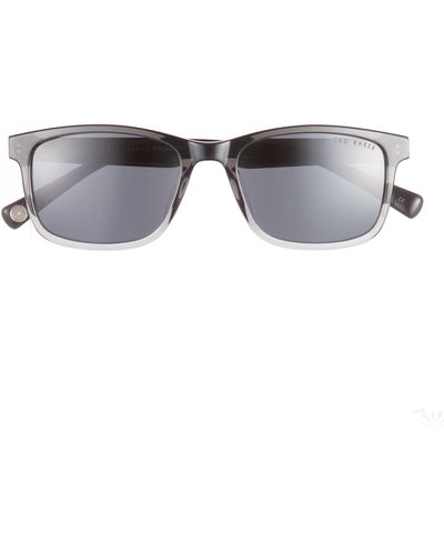 Ted Baker 54mm Polarized Square Sunglasses - Gray