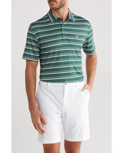 Callaway Golf® Smu Stripe Polo - Green