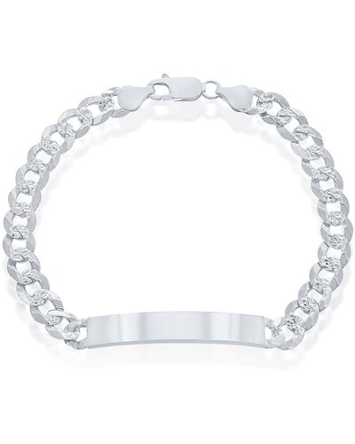 Simona Curb Chain Id Bracelet - Metallic