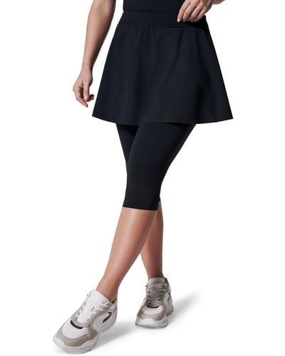 Spanx Booty Boost Legging Lined Skirt - Black