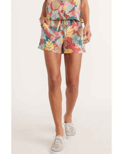 Marine Layer Floral Beach Shorts - Multicolor