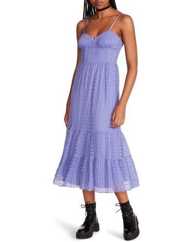 Betsey Johnson Ava Corset Maxi Dress - Purple