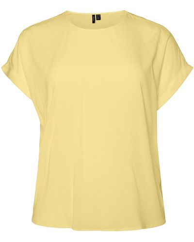 Vero Moda Bicca Crewneck T-shirt - Yellow