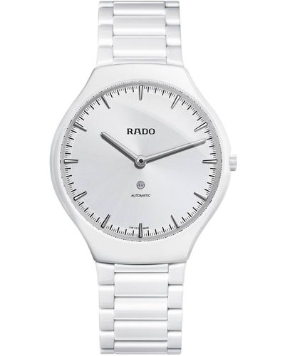 Rado True Thin Automatic Bracelet Watch - Gray