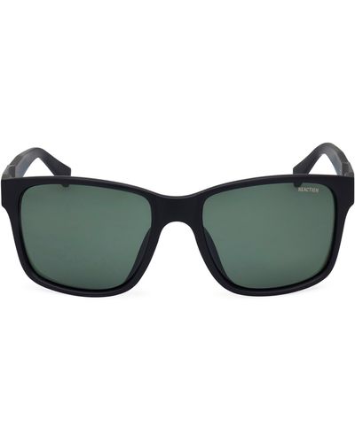 Kenneth Cole 57mm Rectangular Sunglasses - Green