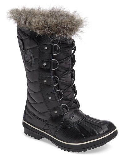 Sorel 'tofino Ii' Faux Fur Lined Waterproof Boot - Black